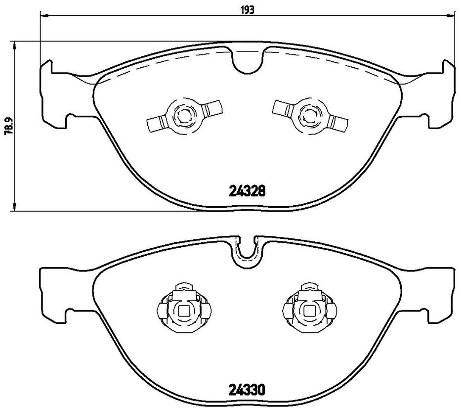 Brembo Disc Brake Pad Set - Front (Low-Metallic)